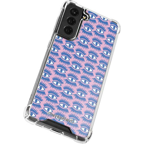 Bouffants and Broken Hearts Bold Eyes 2 Galaxy S21 FE Clear Case